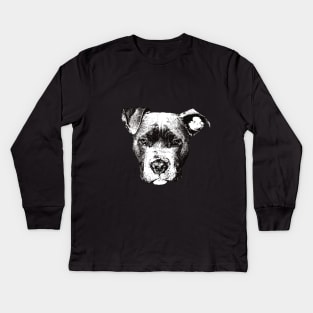 American Pit Bull - Pit Bull Christmas Gifts Kids Long Sleeve T-Shirt